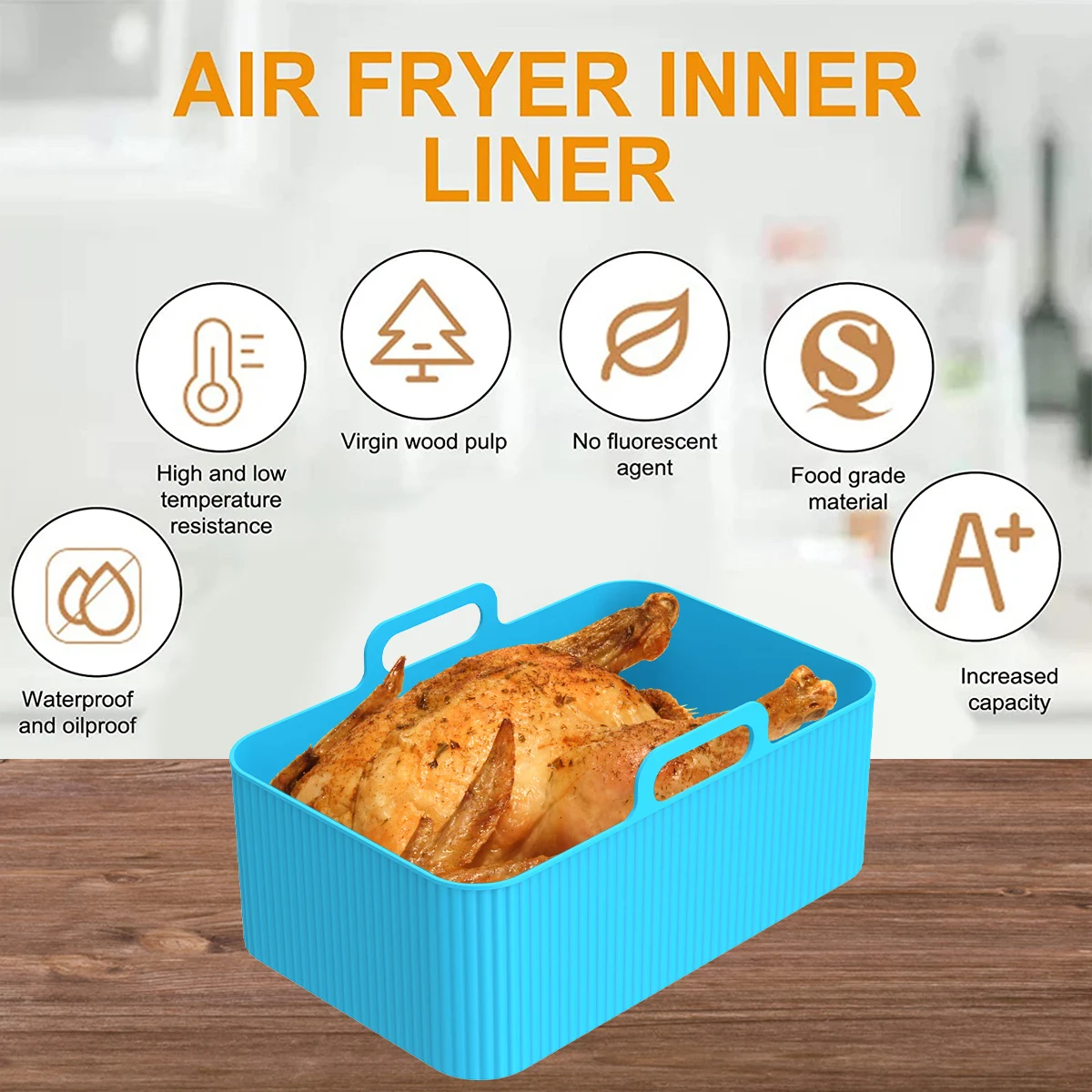2Pcs Air Fryer Silicone Liner  - Air Fryer Silicone Pot Liner review and price