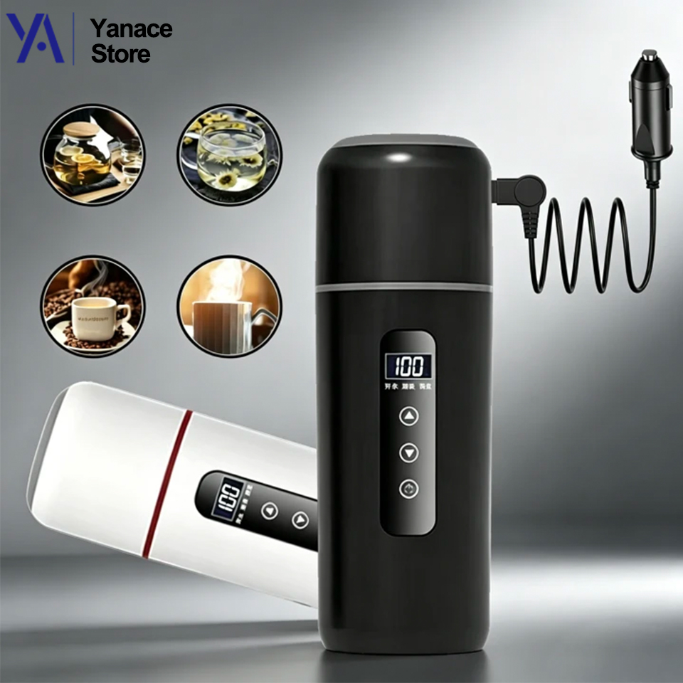12V 24V Car Heating Cup 500ml  - Electric Kettle Temperature Control review and price