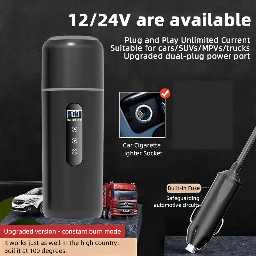 12V 24V Car Heating Cup 500ml  - Electric Kettle Temperature Control review and price