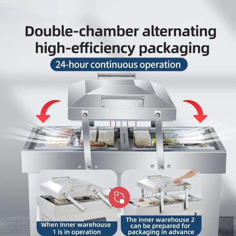 Double Chamber Vacuum Machine  - Food Vacuum Sealer Machine review and price