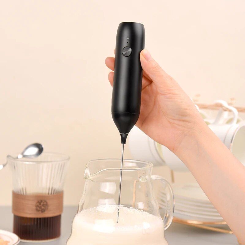 Electric Milk Frother Coffee F - Portable Blender Usb Rechargeable review and price