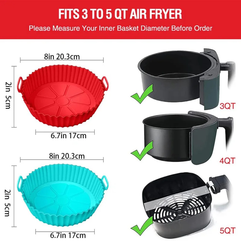 Air Fryer Silicone Basket Reus - Air Fryer Silicone Pot Liner review and price
