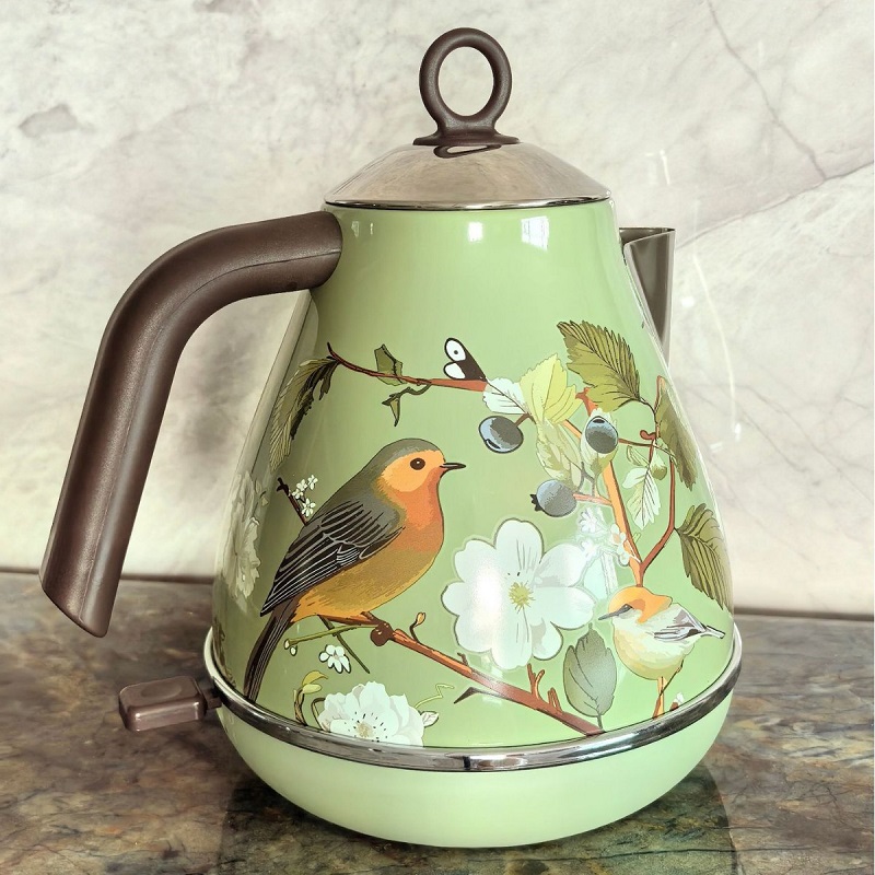 1.7L Retro Pink Floral Electri - Electric Kettle Temperature Control review and price